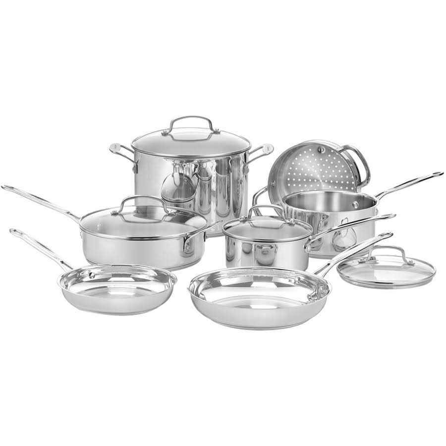 Cuisinart 11-Piece Chef’s Classic Stainless Cookware Set