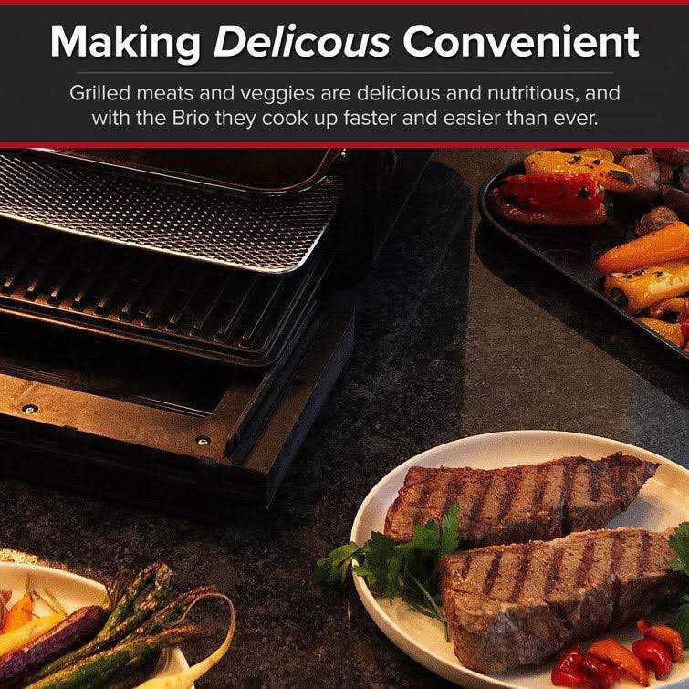 Nuwave Brio 15.5Qt Air Fryer Rotisserie Oven X-Large Family