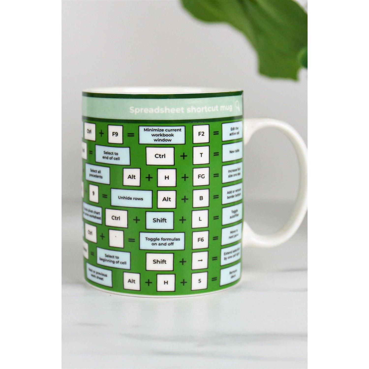 Gift Republic Spreadsheet Shortcut Mug