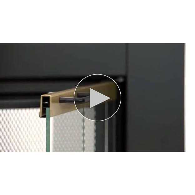 Pleasant Hearth Arrington Medium Glass Fireplace Doors