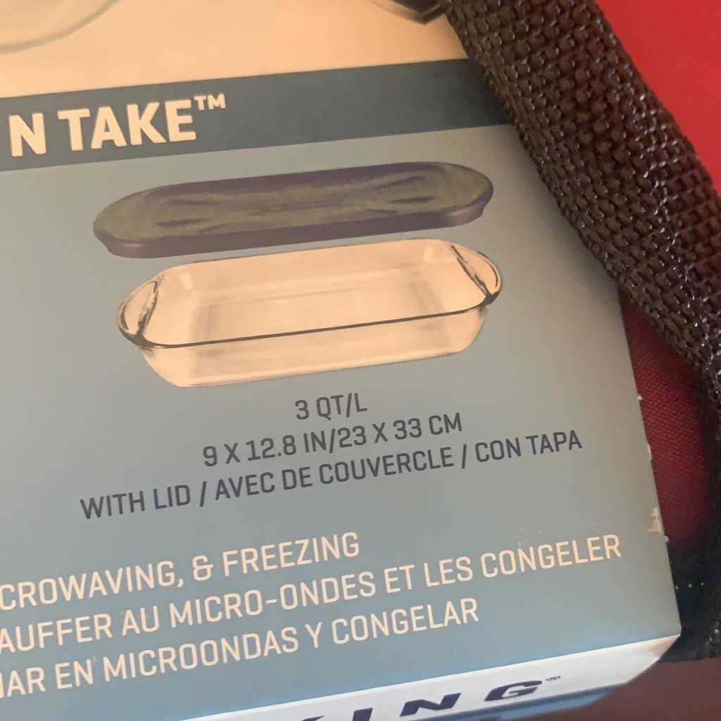 Anchor Hocking Red 3-Piece Bake & Take Set