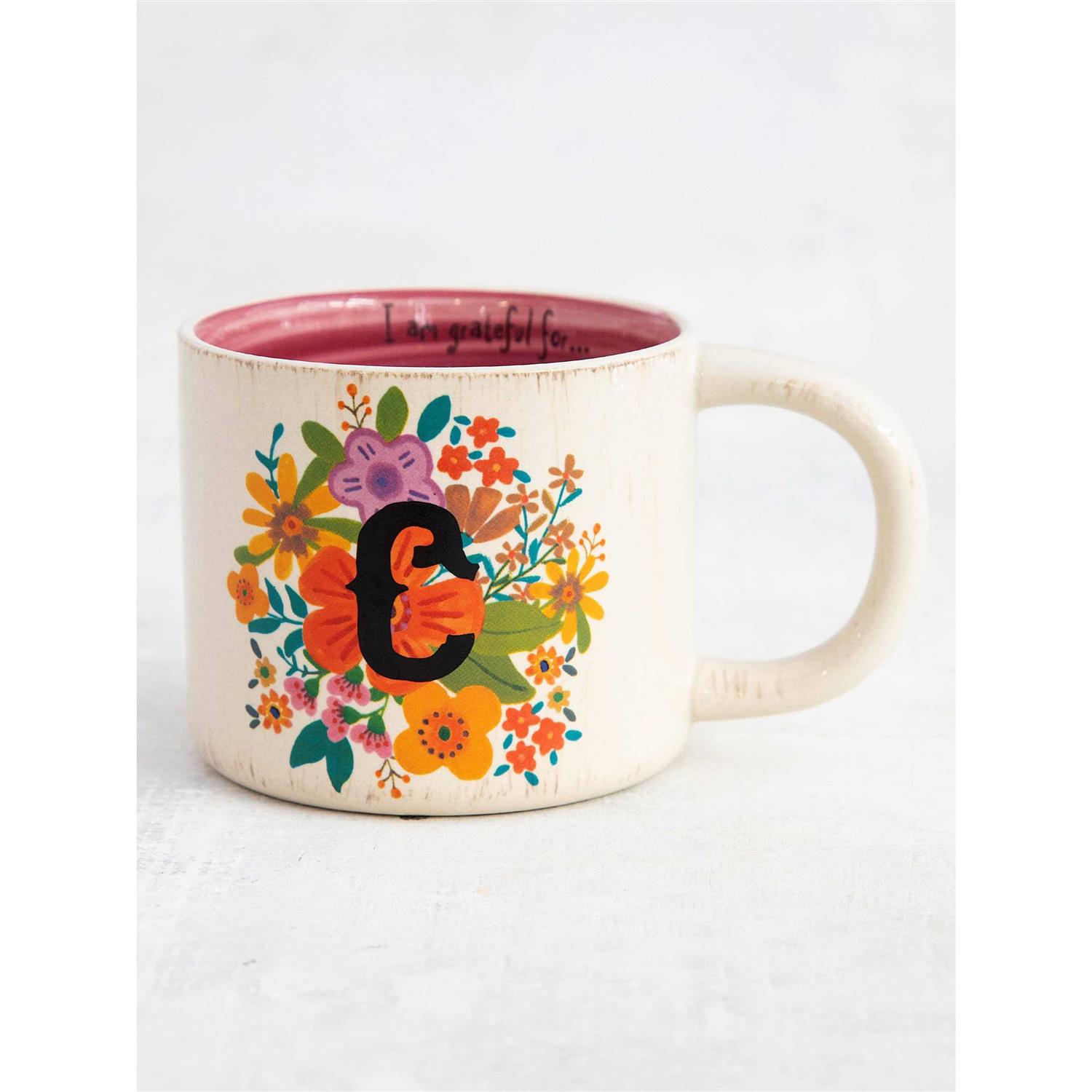 Natural Life Initial Coffee Mug
