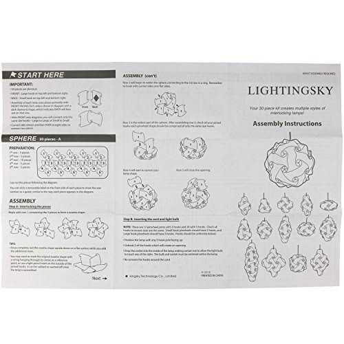 Lightingsky DIY IQ Jigsaw Puzzle Lamp Shade Ceiling Pendant Lampshade Kit with 15 Feet Hanging Cord