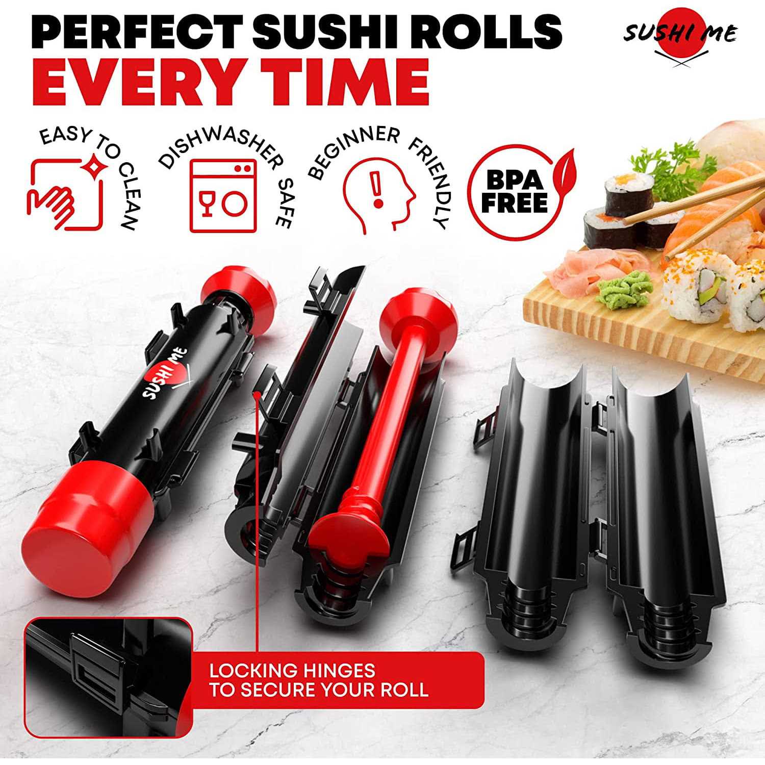 Envy Prime Sushi Making Kit for Beginners DIY Sushi Maker Kit Sushi Kit for Home Includes Sushi Roller