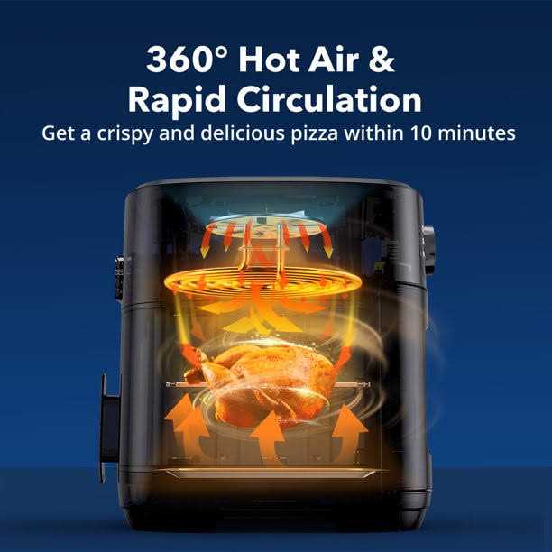 Taotronics Air Fryer 1700w 14.8 Quart 9 in 1 Air Fryer Oven Oil-less Cooker with Rotisserie Shaft