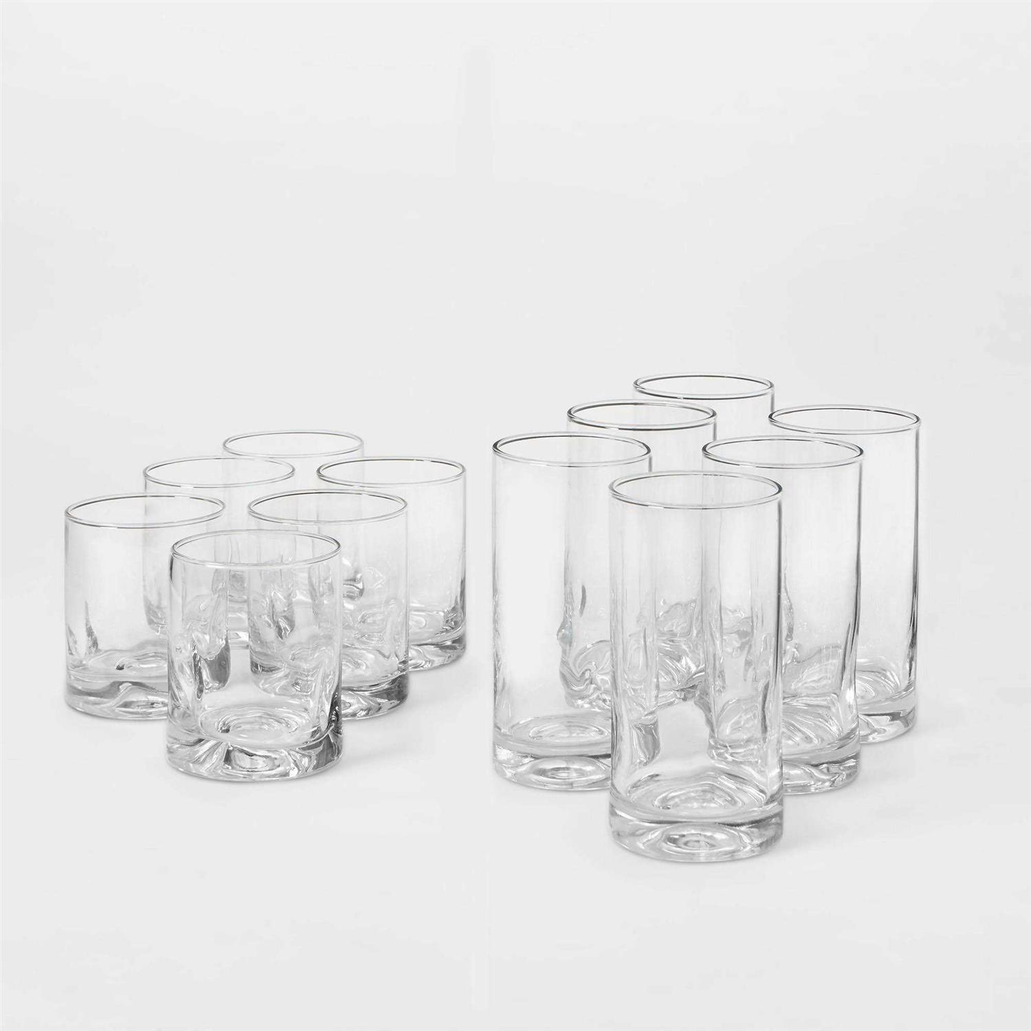 Threshold 12pc Glass Telford Tumbler Set