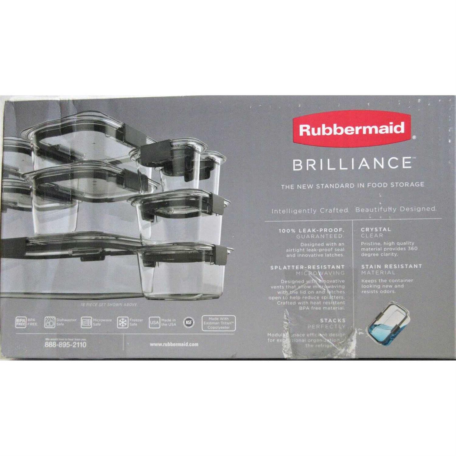 Rubbermaid Brilliance Food Storage Set