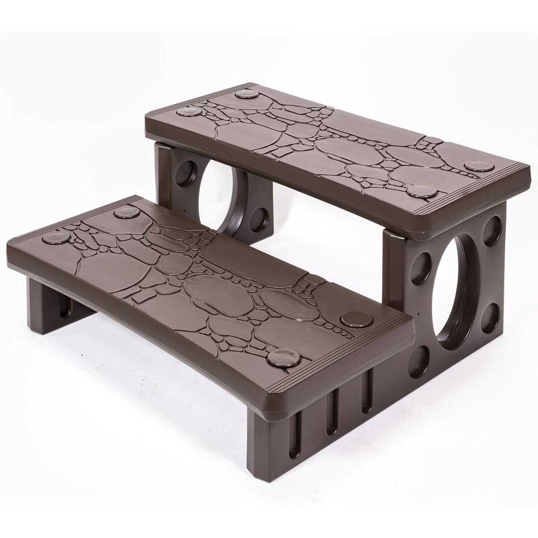 XtremepowerUS Multi Purpose 2-Step Spa Hot Tub Pool RV Campers Deck Steps