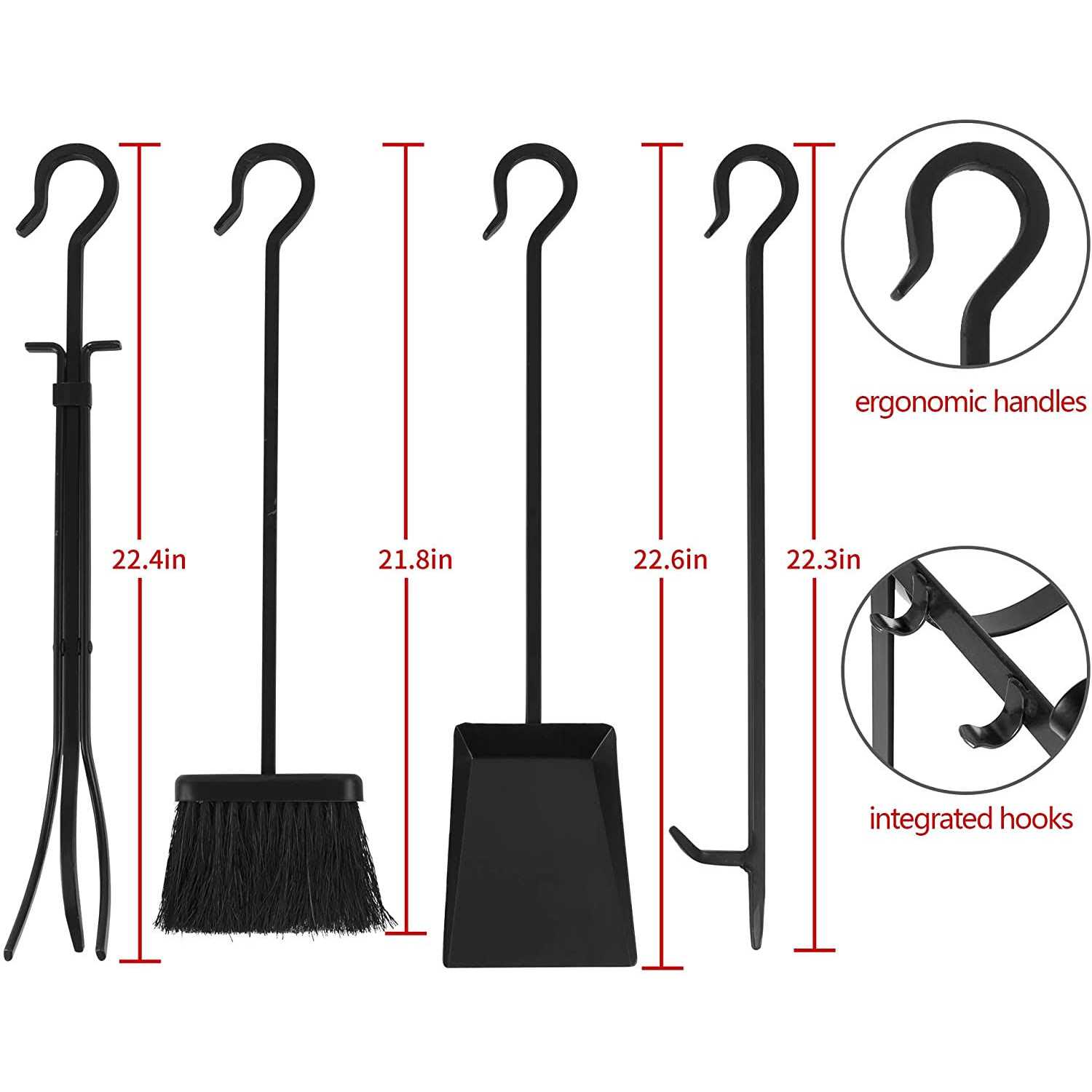 AMAGABELI GARDEN & HOME Amagabeli Fireplace log Rack with 4 Tools Indoor Firewood Holders Model Number BG268