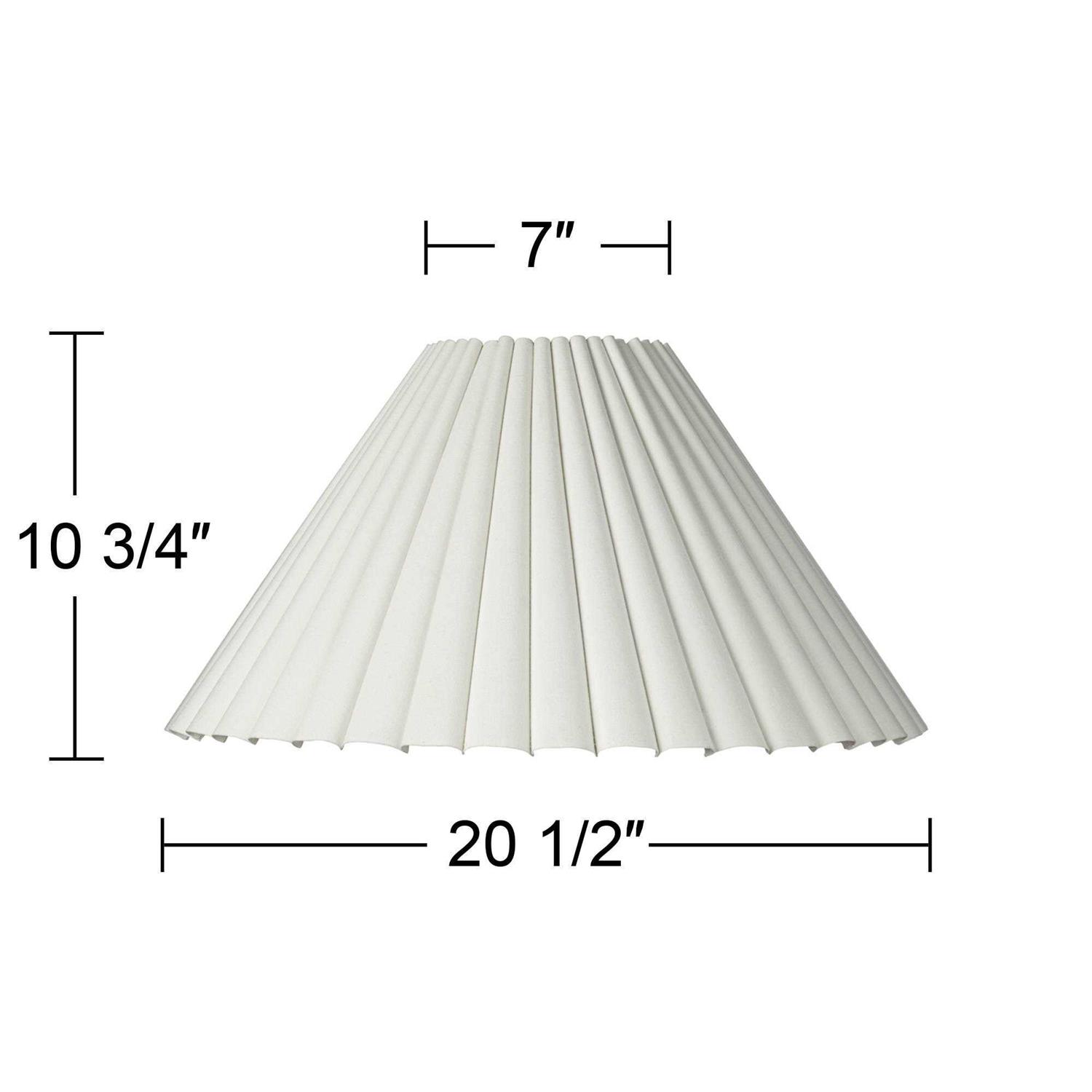 Springcrest Large Empire Lamp Shade Top x Bottom x High x Slant Replacement with Harp