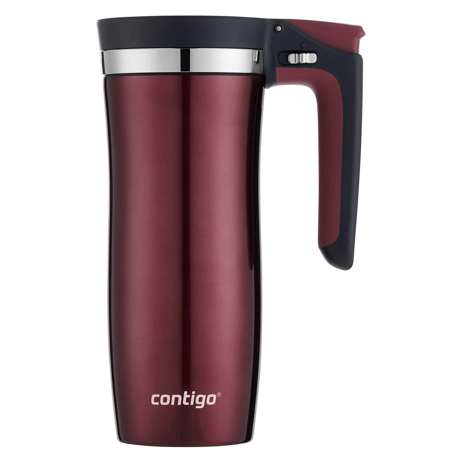 Contigo Autoseal Handled Vacuum-Insulated Stainless Steel Travel Mug with Easy-Clean Lid