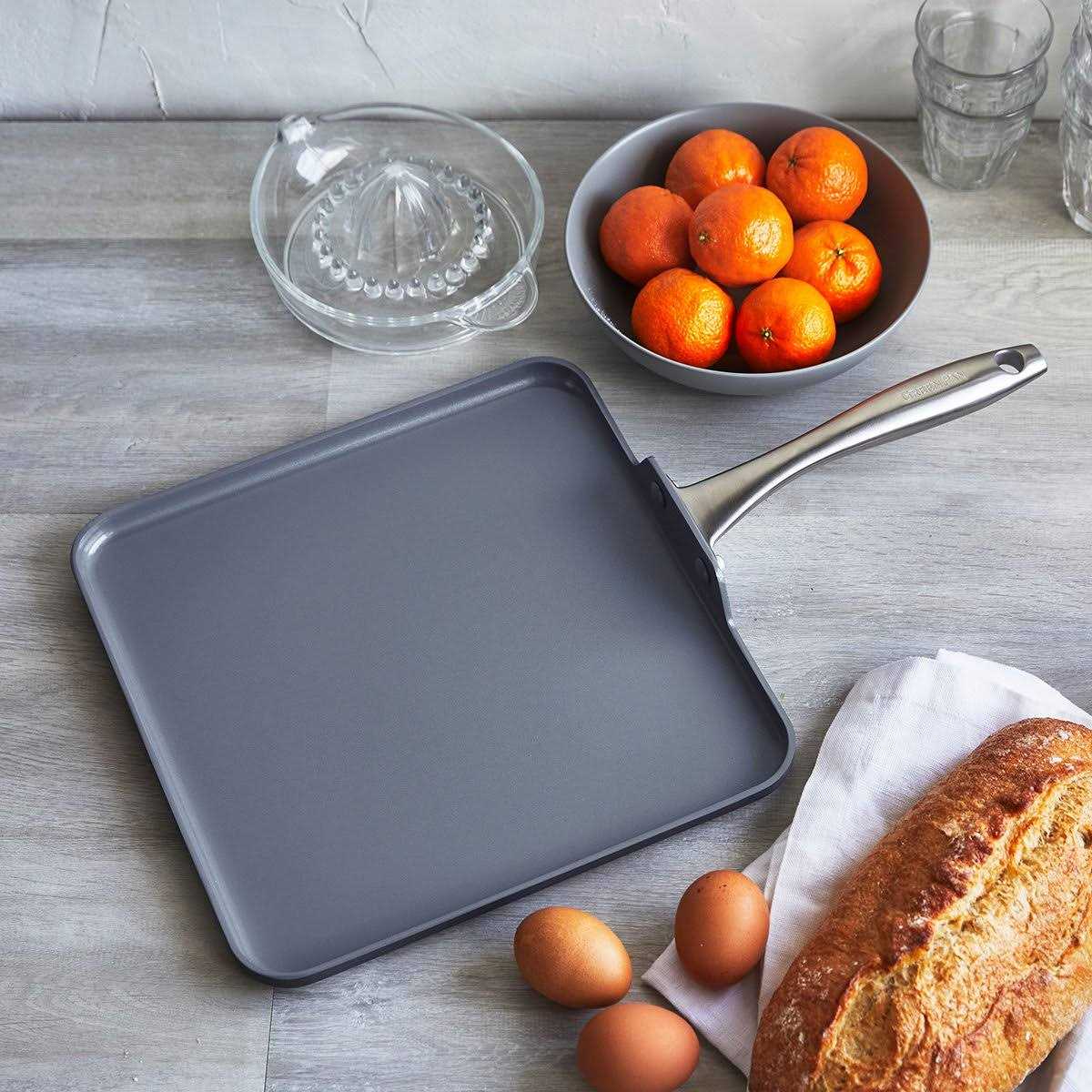 GreenPan Lima 11-in. Ceramic Nonstick Square Griddle