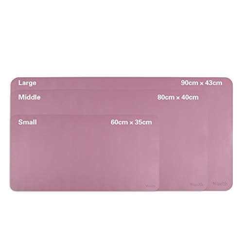 Weelth Multifunctional Waterproof PU Leather Desk Pad Double Sided Desk Pad for Office/Home