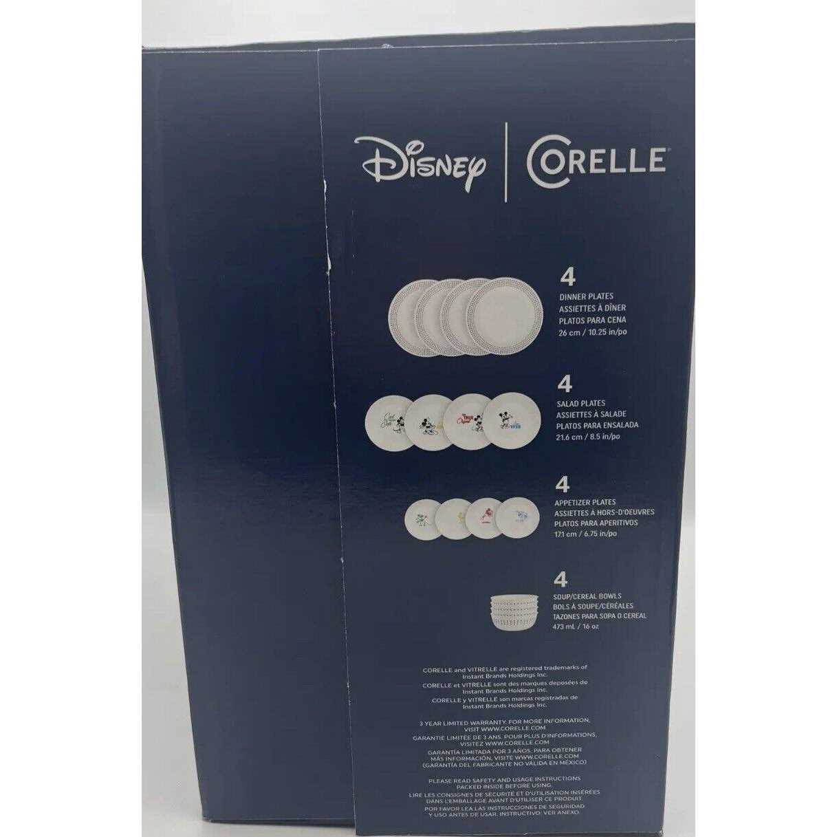 Corelle Vitrelle 16-Piece Dinnerware Set, Triple Layer Glass and Chip Resistant