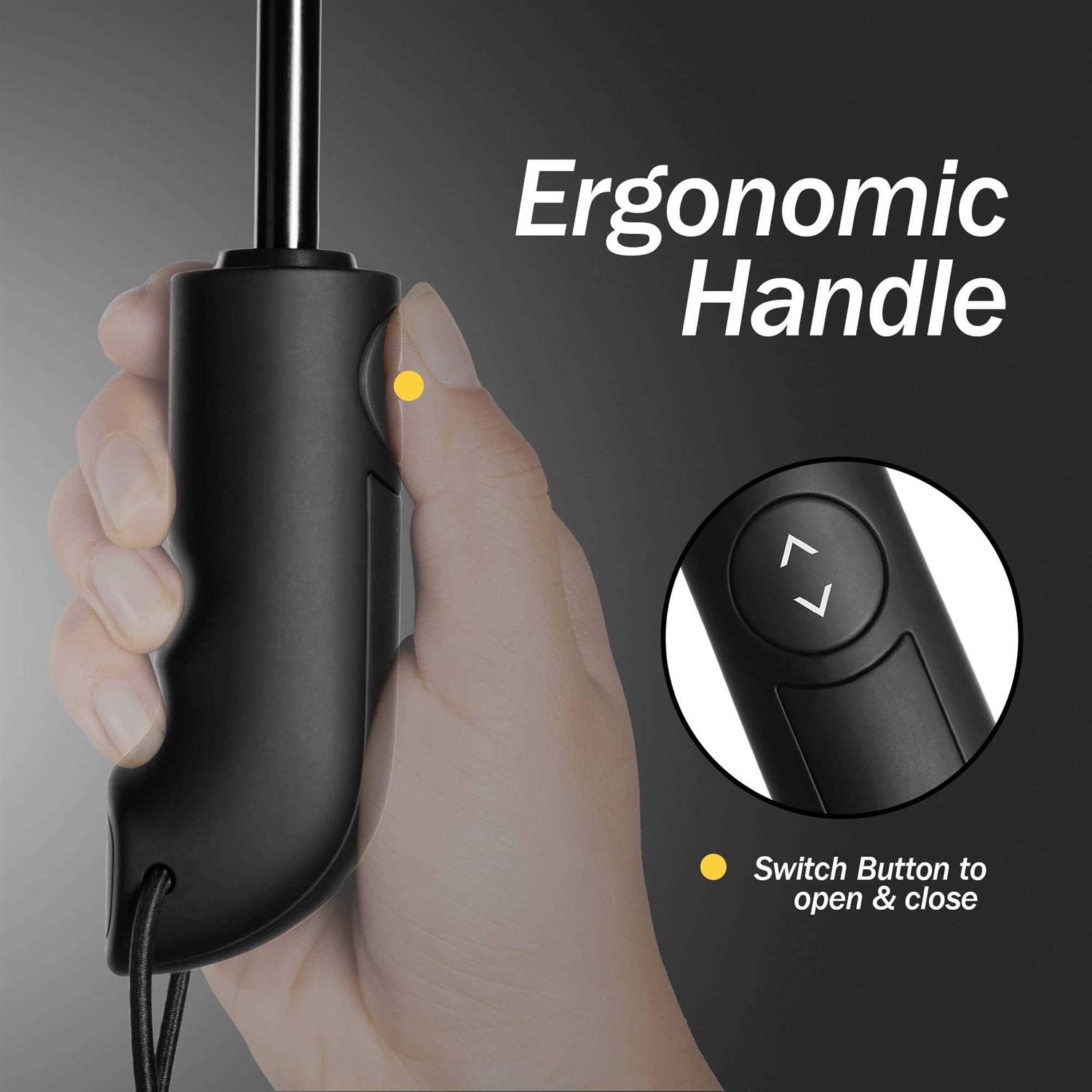 Chakipee Travel Umbrella Compact Windproof Portable Umbrellas for Rain and Sun