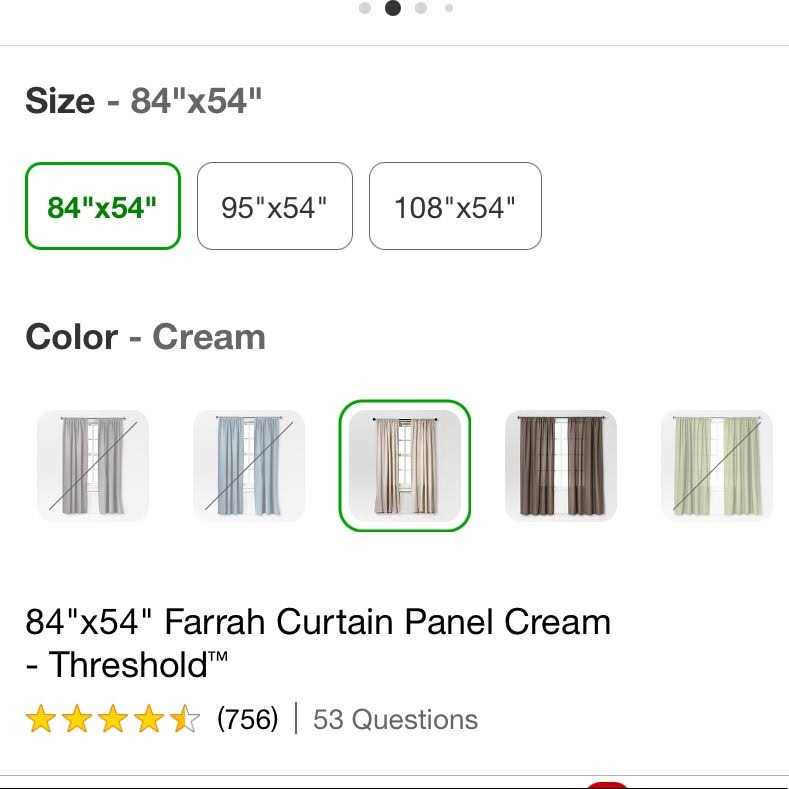 Threshold Farrah Curtain Panel