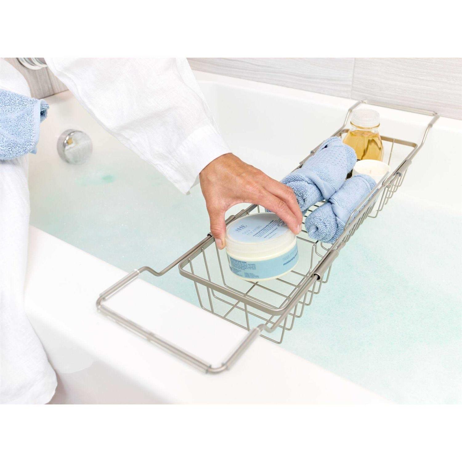 iDesign Everett Adjustable Over Bathtub Caddy