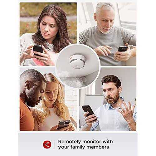 X-Sense Smart Smoke Detectors with SBS50 Base Station Wi-Fi Smoke Alarm Compatible with X-Sense Home Security App