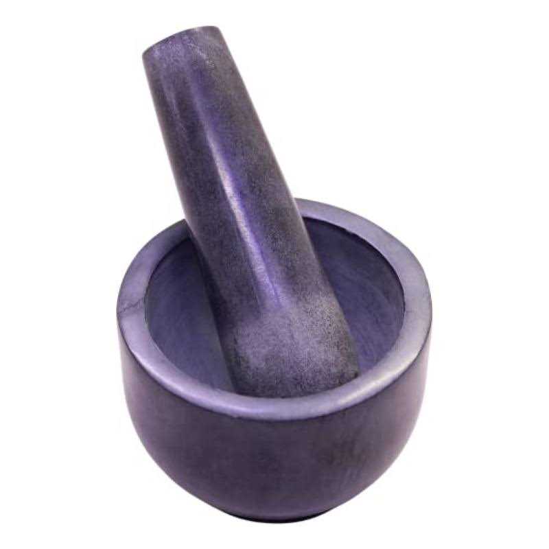 FESTMEX Genuine Handmade Mexican Mortar and Pestle Molcajete de Piedra Natural Volcanica Stone