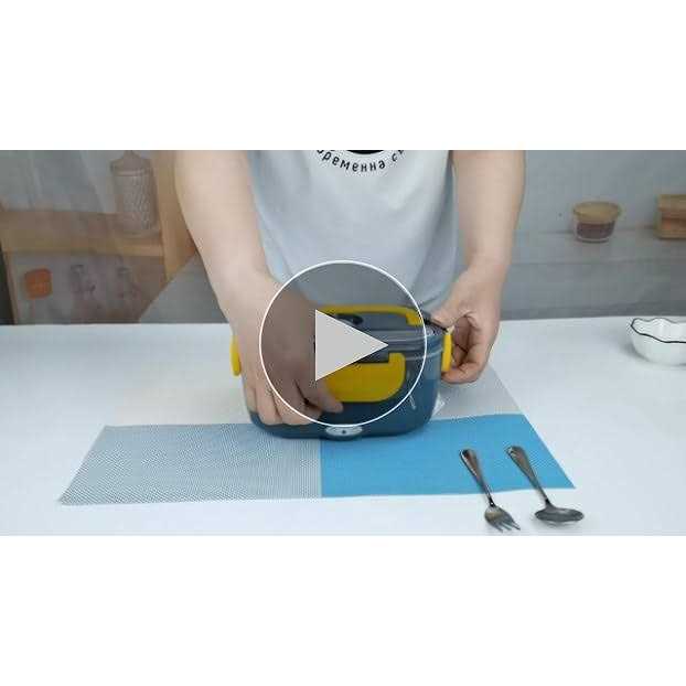 Eocolz Electric Lunch Box Food Heater Warmer 60W 2 in 1 Portable Lunch Box for Car Truck Home Work Leak Proof with 1.5l Removable 304 Stainless