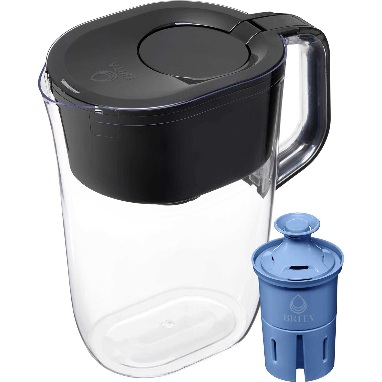 Brita Large 10 Cup Tahoe Water Filter Pitcher with 1 Brita Elite Filter