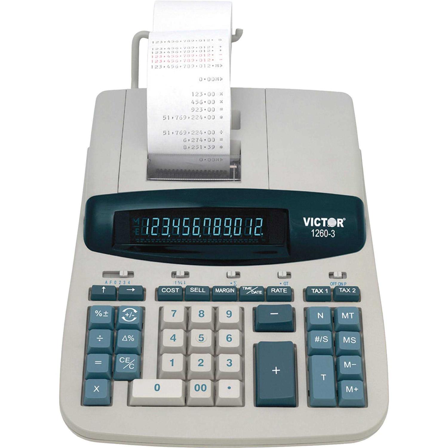 Victor 1260-3 Desktop Printing Calculator