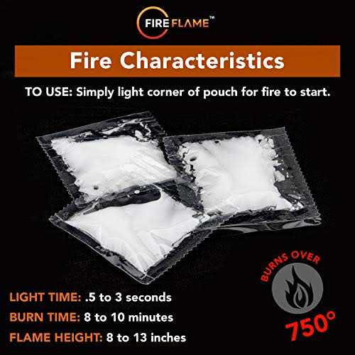 Fireflame Quick Instant Fire Starter 100% Waterproof All-Purpose Indoor & Outdoor FireStarter