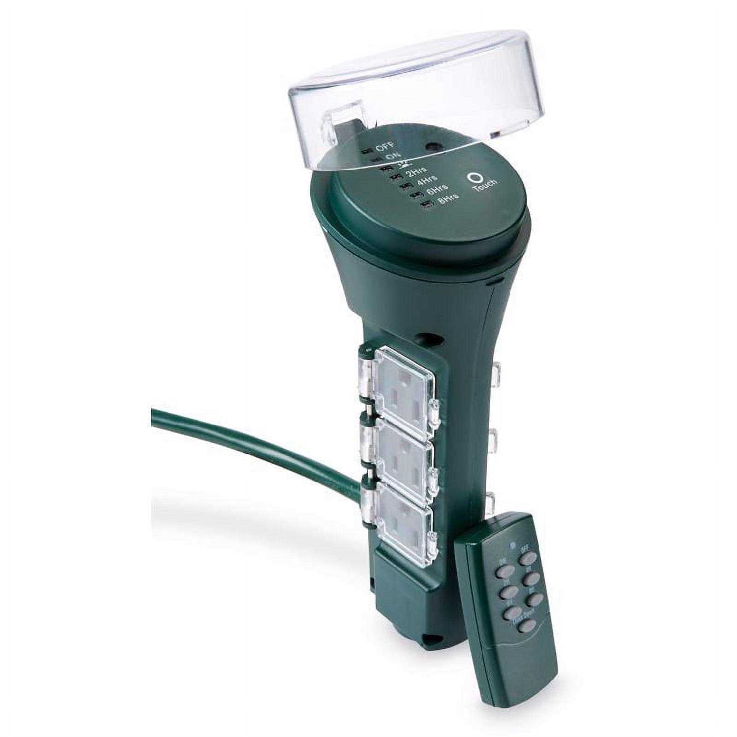 Prime Wire & Cable 125V Outdoor 6 Outlet Photocell Power Stake Timer TNRCDSTK6-RC