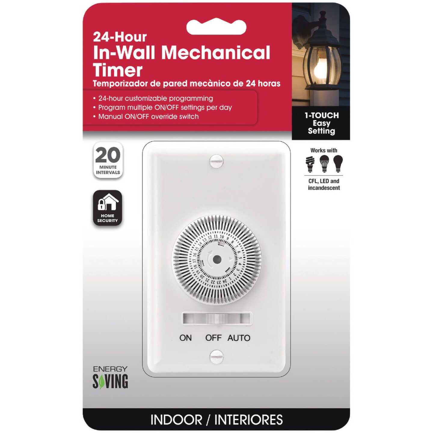 Prime 24 Hour Mechanical Timer Indoor 120 V White TNIW24-RC