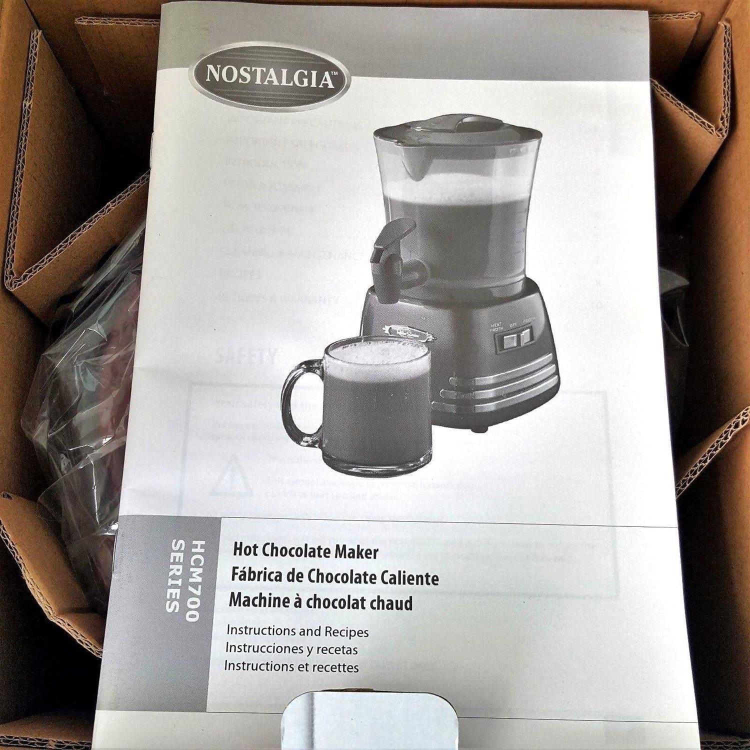 Nostalgia Retro 32 Ounce Hot Chocolate Maker and Dispenser