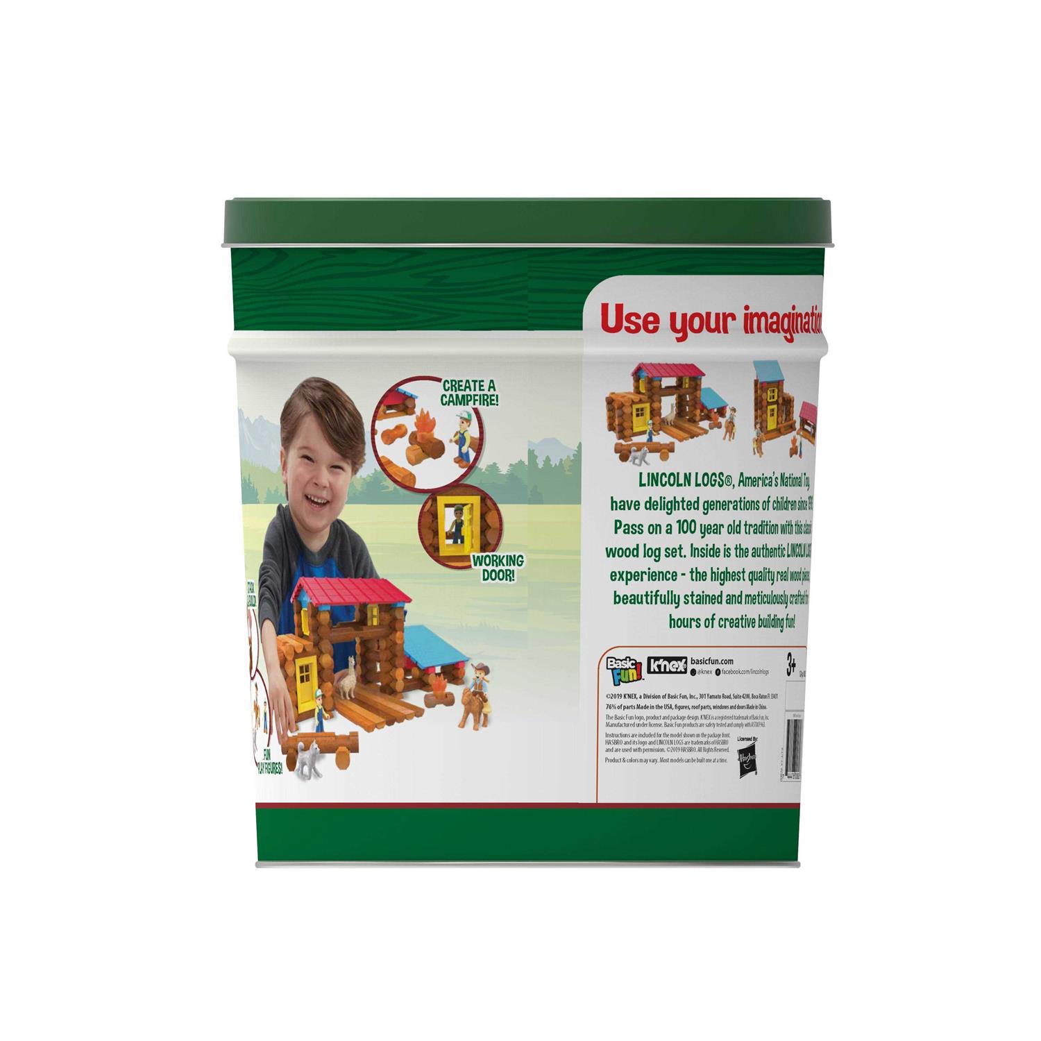 Lincoln Logs Country Campfire Ranch Real Wood Logs