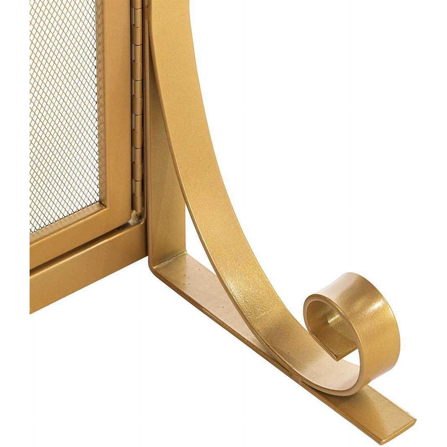 Plow & Hearth Small Crest Fireplace Screen with Doors