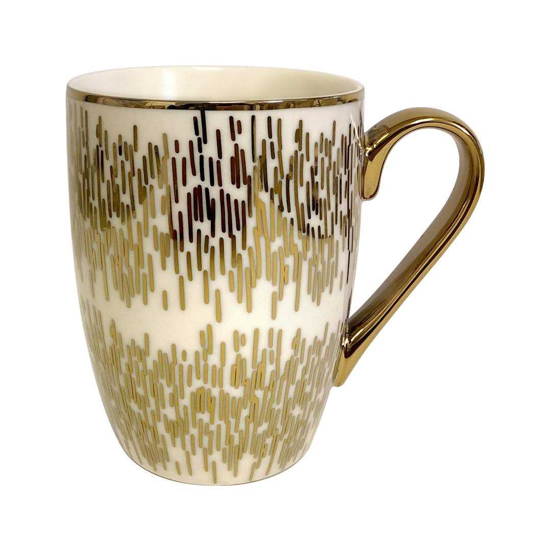Certified International Matrix 6-pc. Gold Plated Mugs