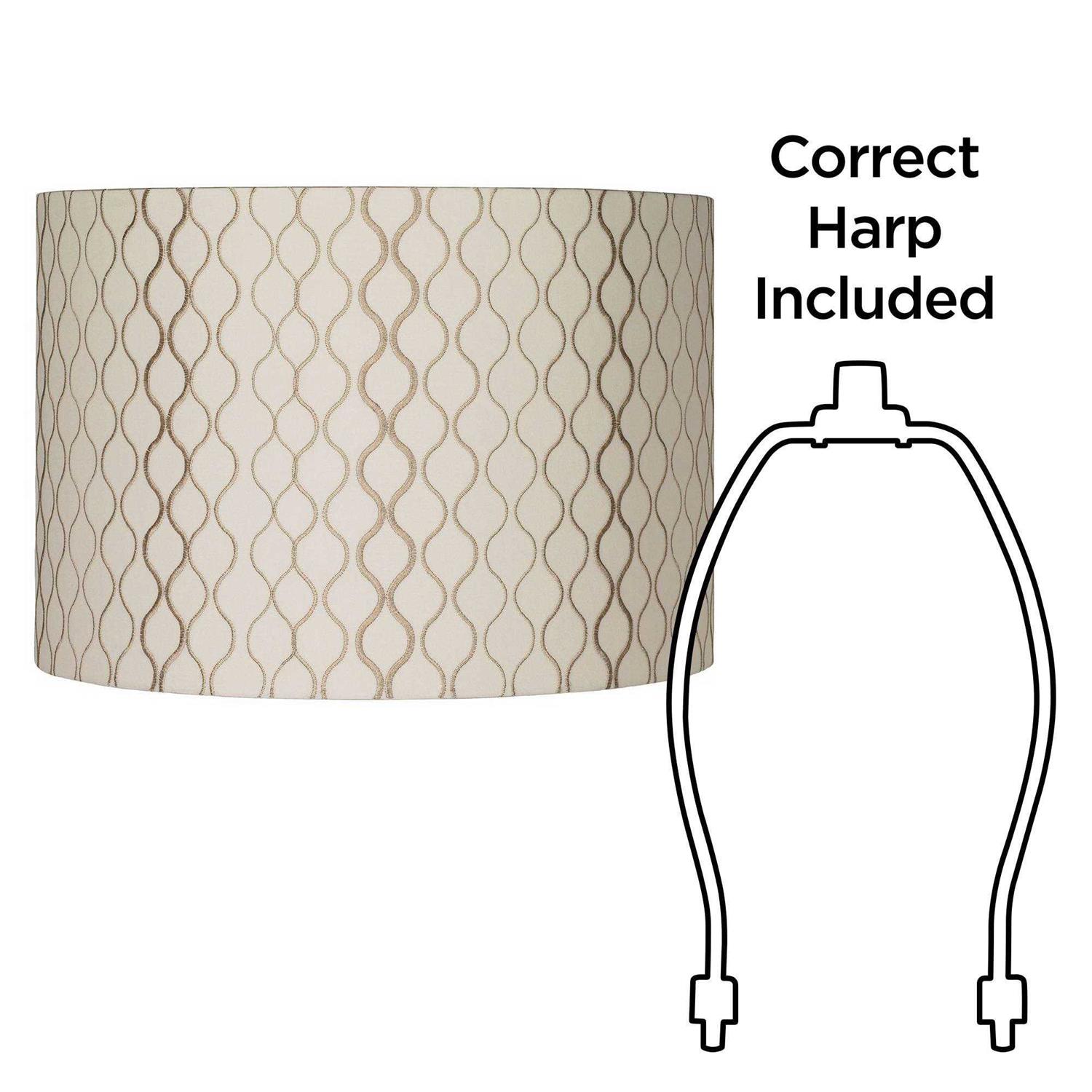 Springcrest Embroidered Hourglass Lamp Shade
