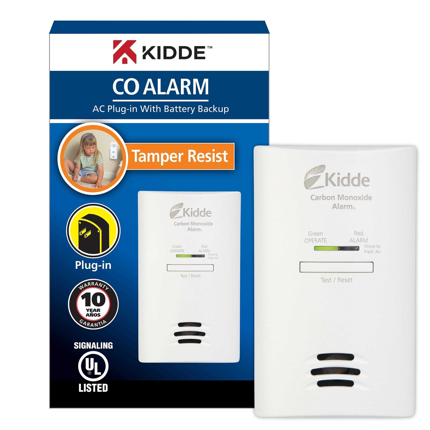 Kidde AC Plug-In Carbon Monoxide Detector With Battery Backup