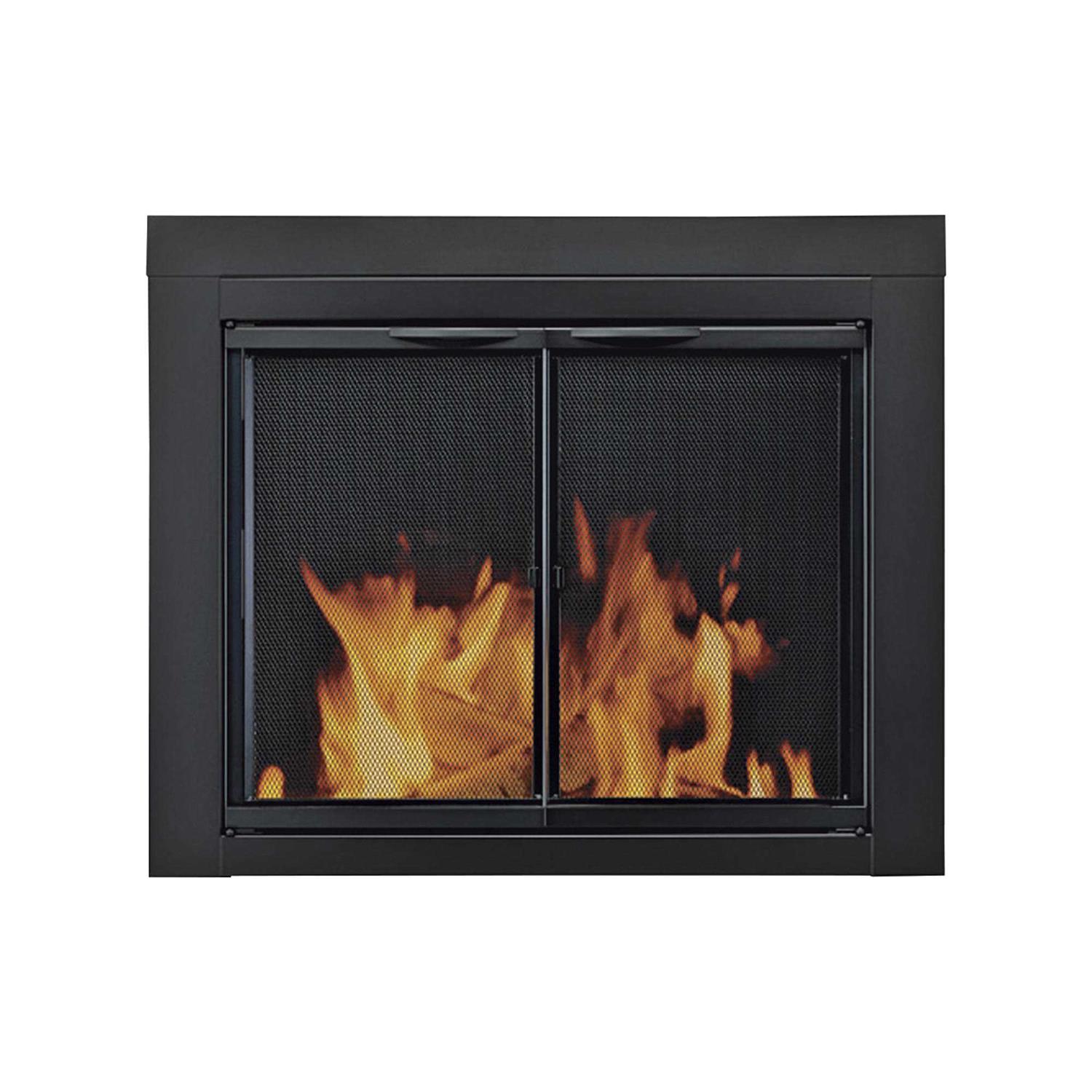 Pleasant Hearth Alpine Large Glass Fireplace Doors