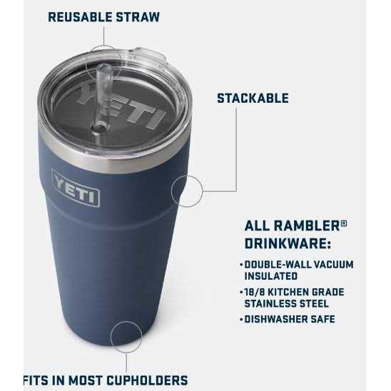 Yeti Rambler Straw Mug