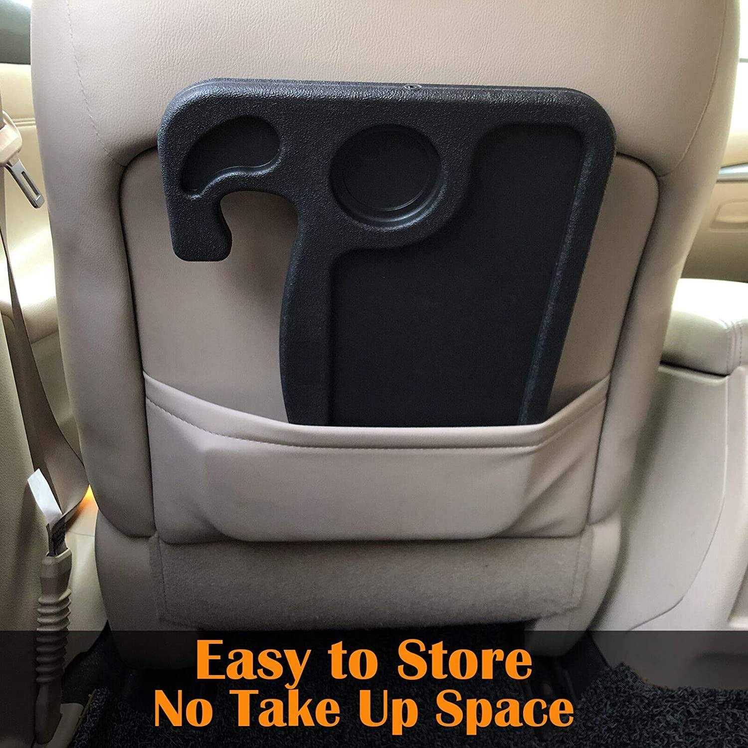 INTOR Multi-Function Portable Car Steering Wheel Desk Table Steering Wheel Double-Sided Trays