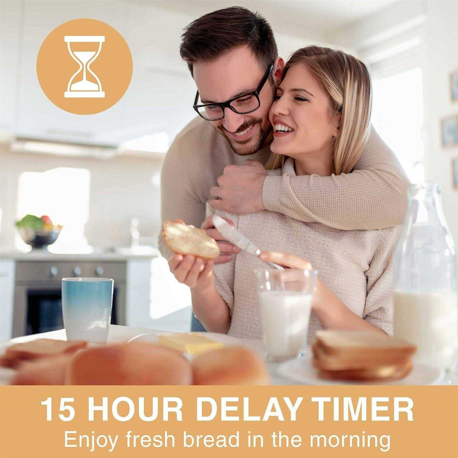 Pohl Schmitt Stainless Steel Bread Machine Bread Maker 2LB 17-in-1