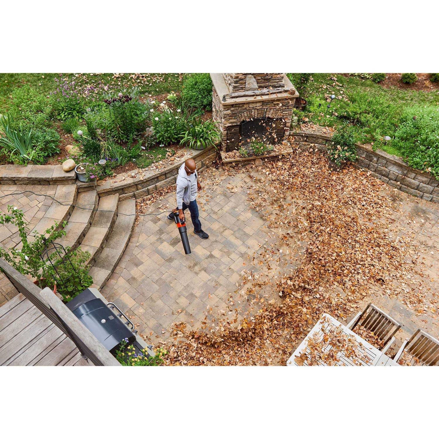 Worx WG521 12 Amp Turbine 800 CFM Electric Leaf Blower