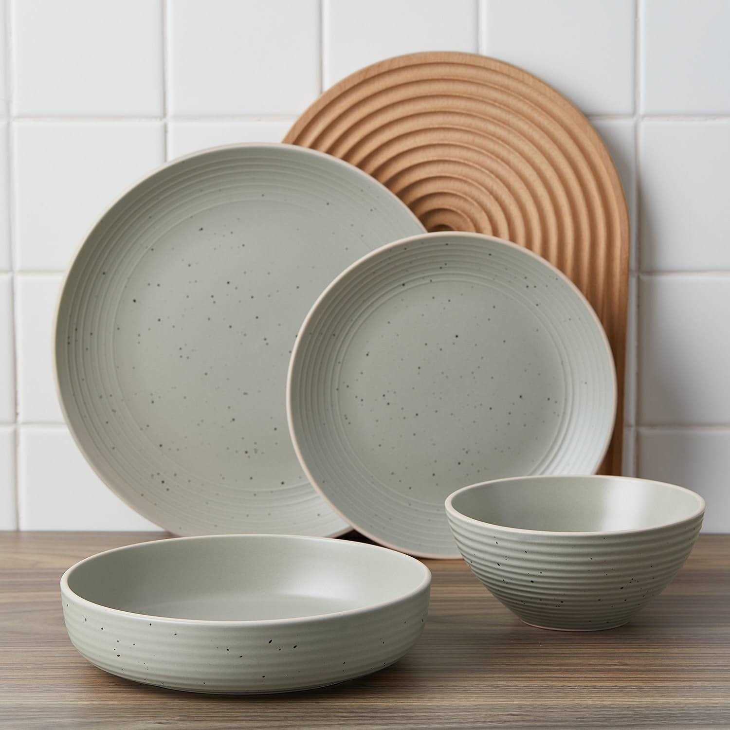Stone Lain Lauren 16-Piece Dinnerware Set Stoneware