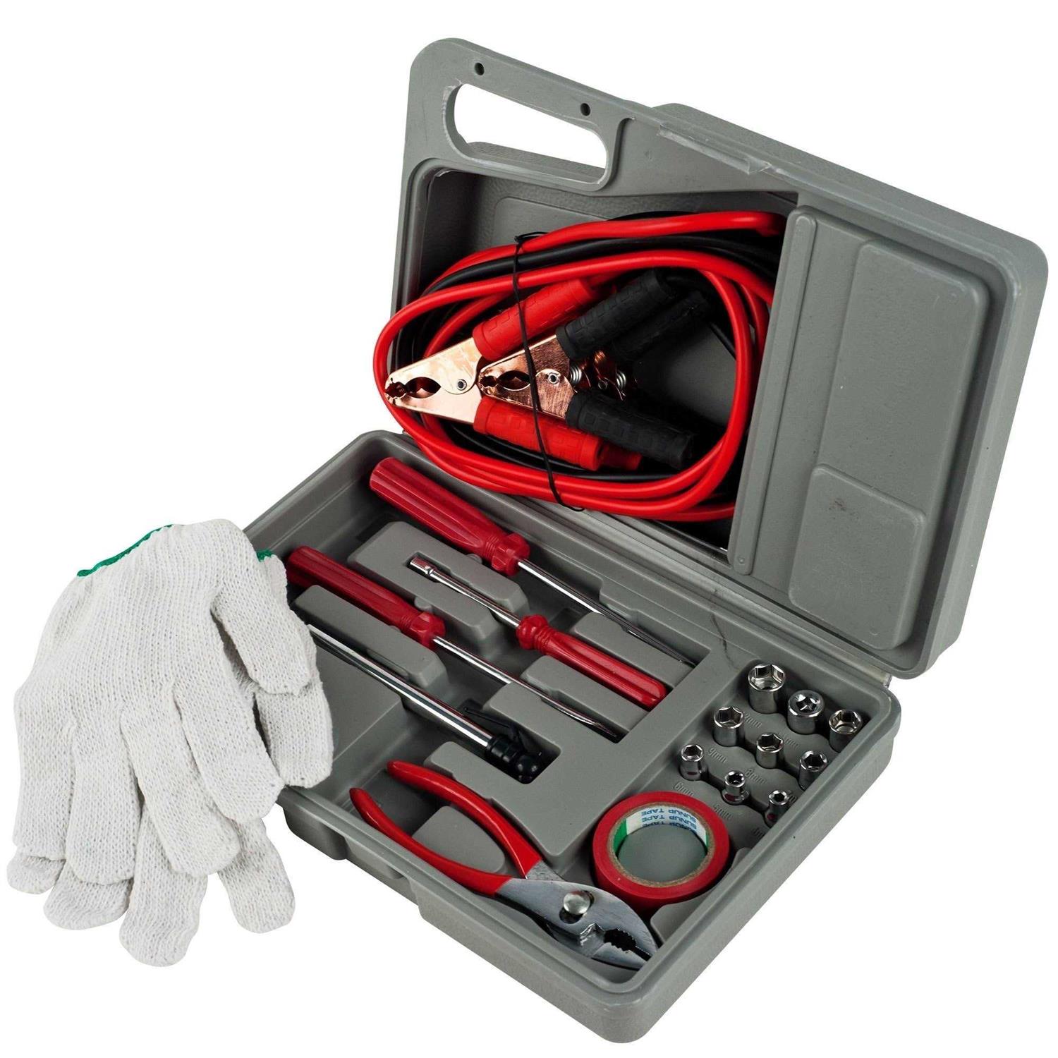 Stalwart Roadside Emergency Tool and Auto Kit