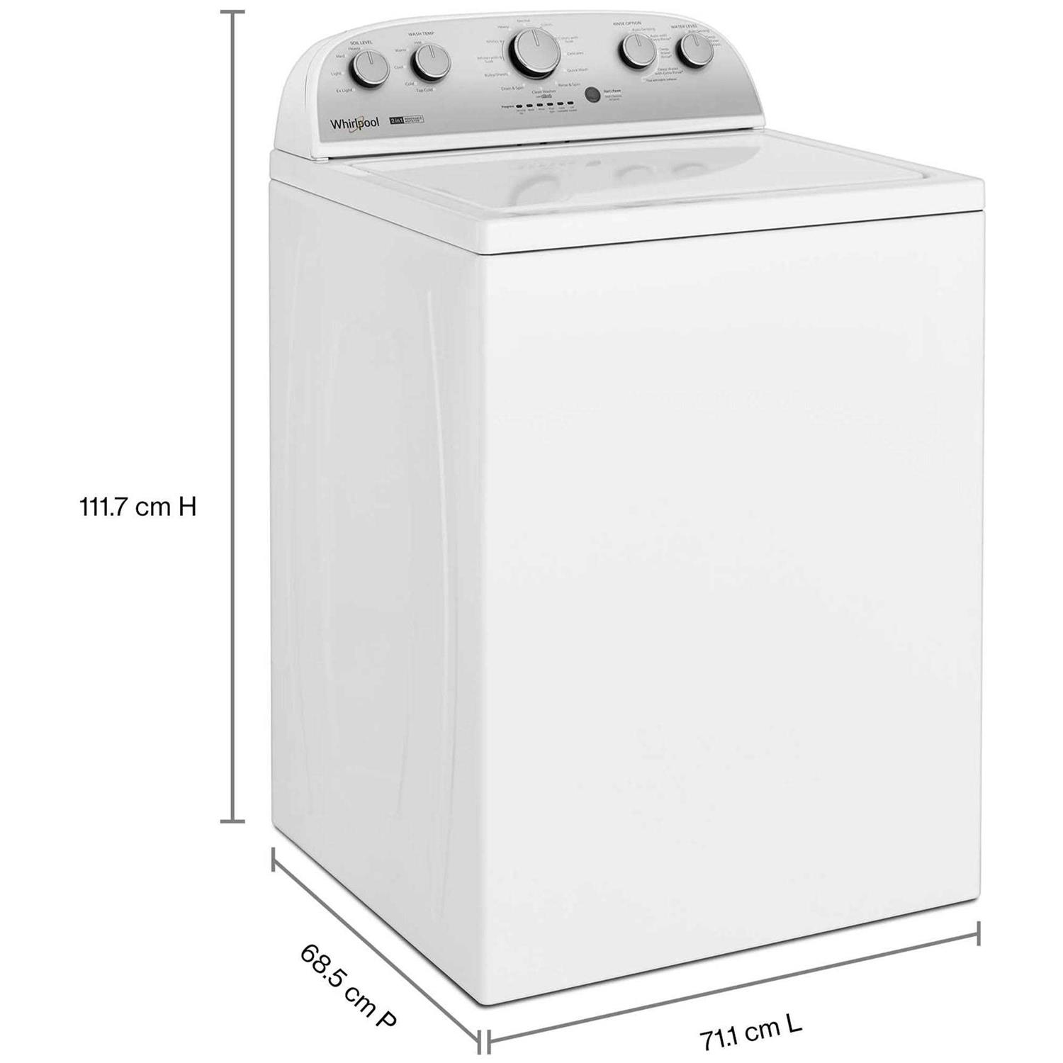 3.8-3.9 Cu. Ft. Whirlpool Top Load Washer with Removable Agitator