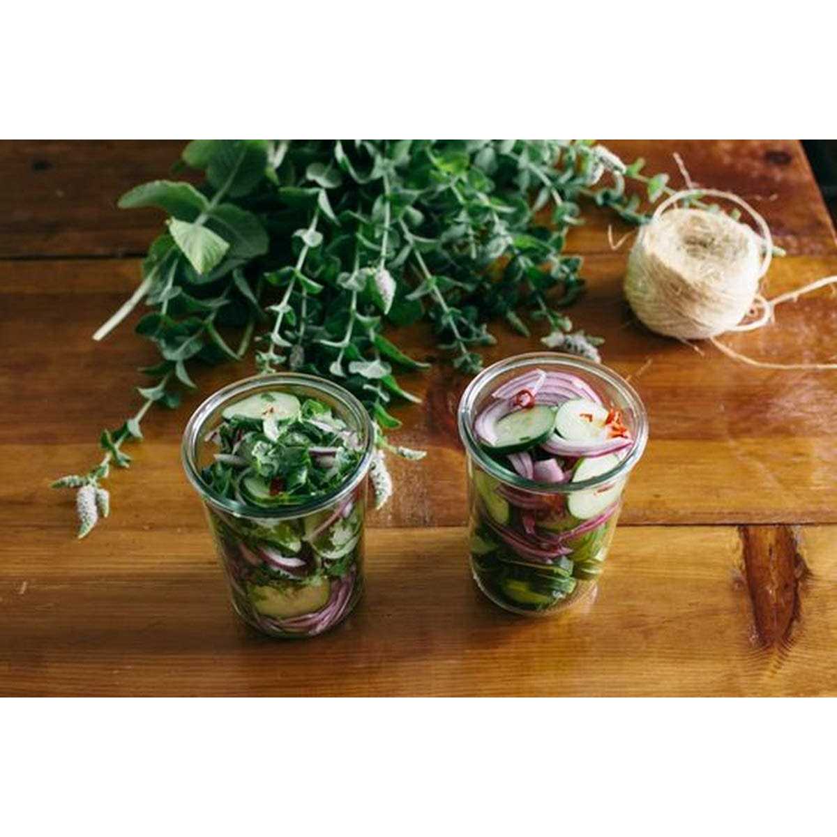 Weck Canning Jars 743 Weck Mold Jar Made of Transparent Glass