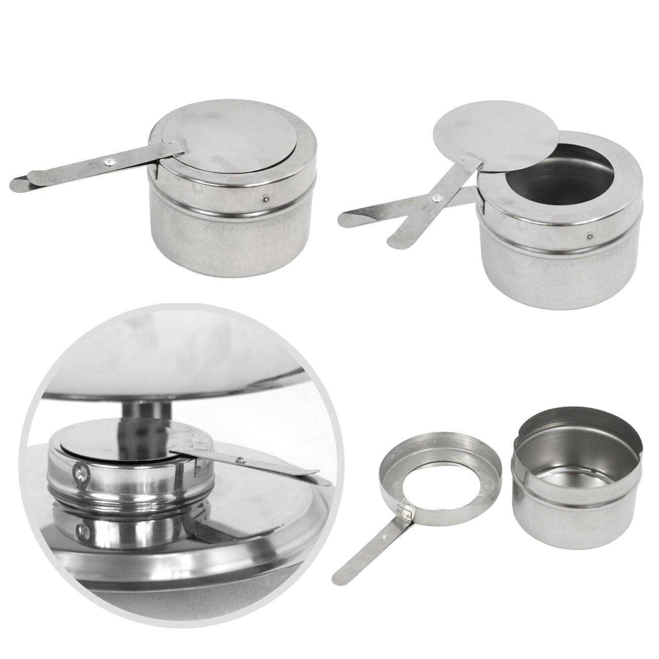 SUPER DEAL Upgraded 5 Qt Full Size Stainless Steel Chafing Dish Round Chafer Buffet Catering Warmer Set w/Food and Water Pan
