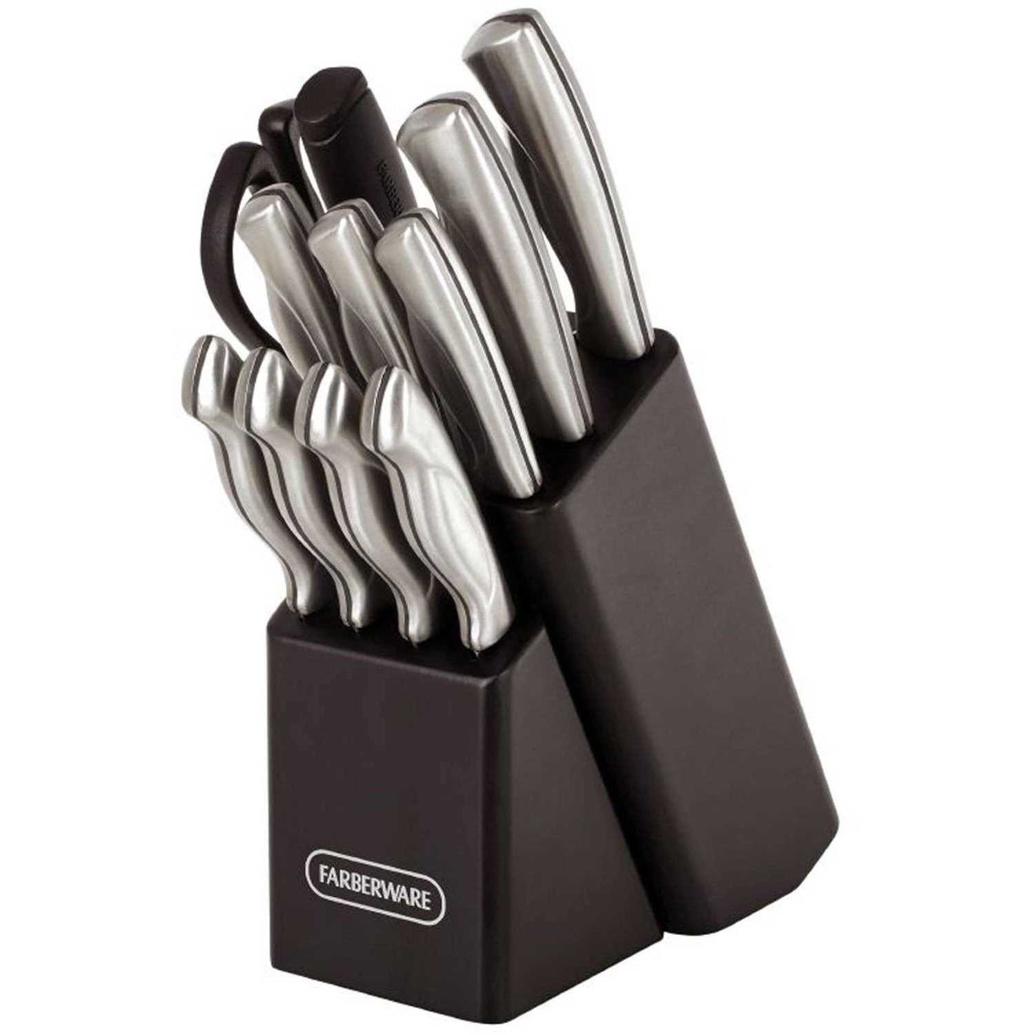 Farberware Classic 22 Piece Stamped Stainless Steel Cutlery & Utensil Set