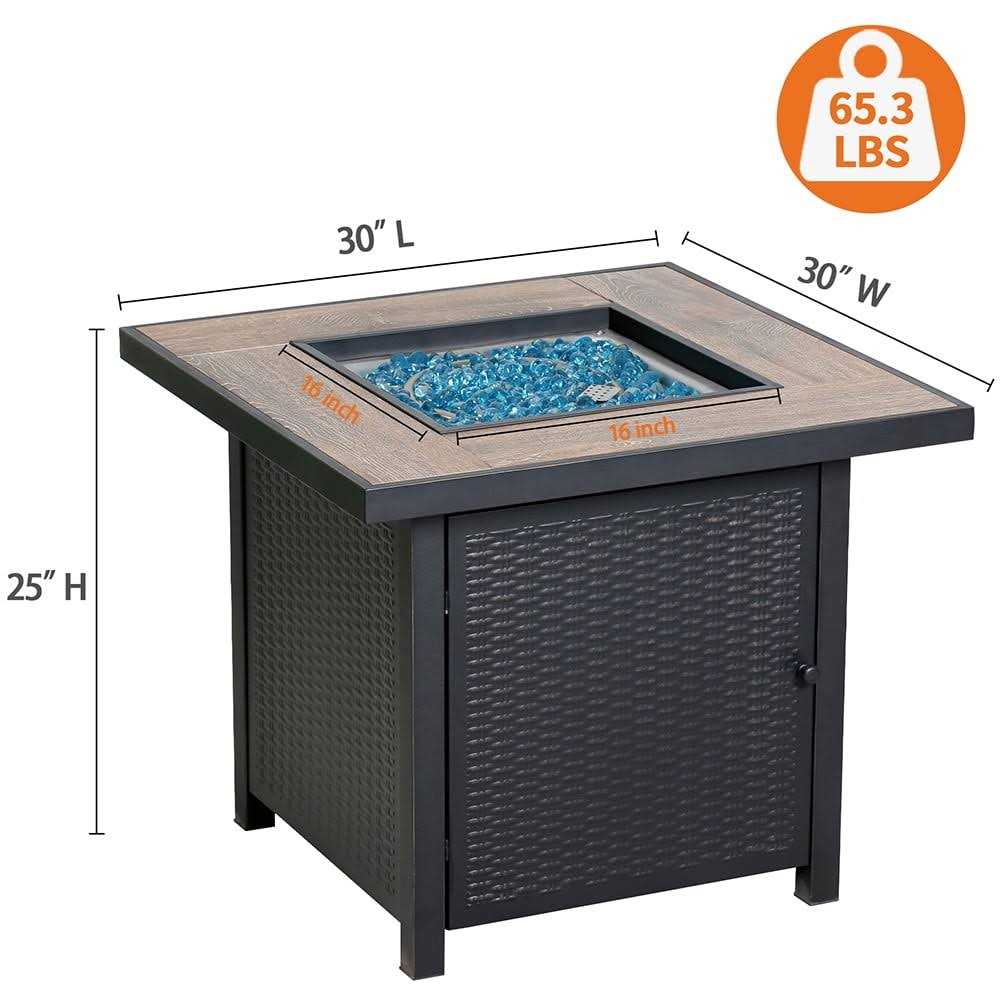 HeatMaxx 30 in. 50,000 BTU Propane Gas Fire Pit Table
