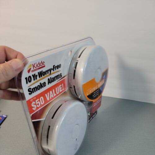 Kidde 10 Year Worry-Free Smoke Detector Lithium Battery Powered with Photoelectric Sensor