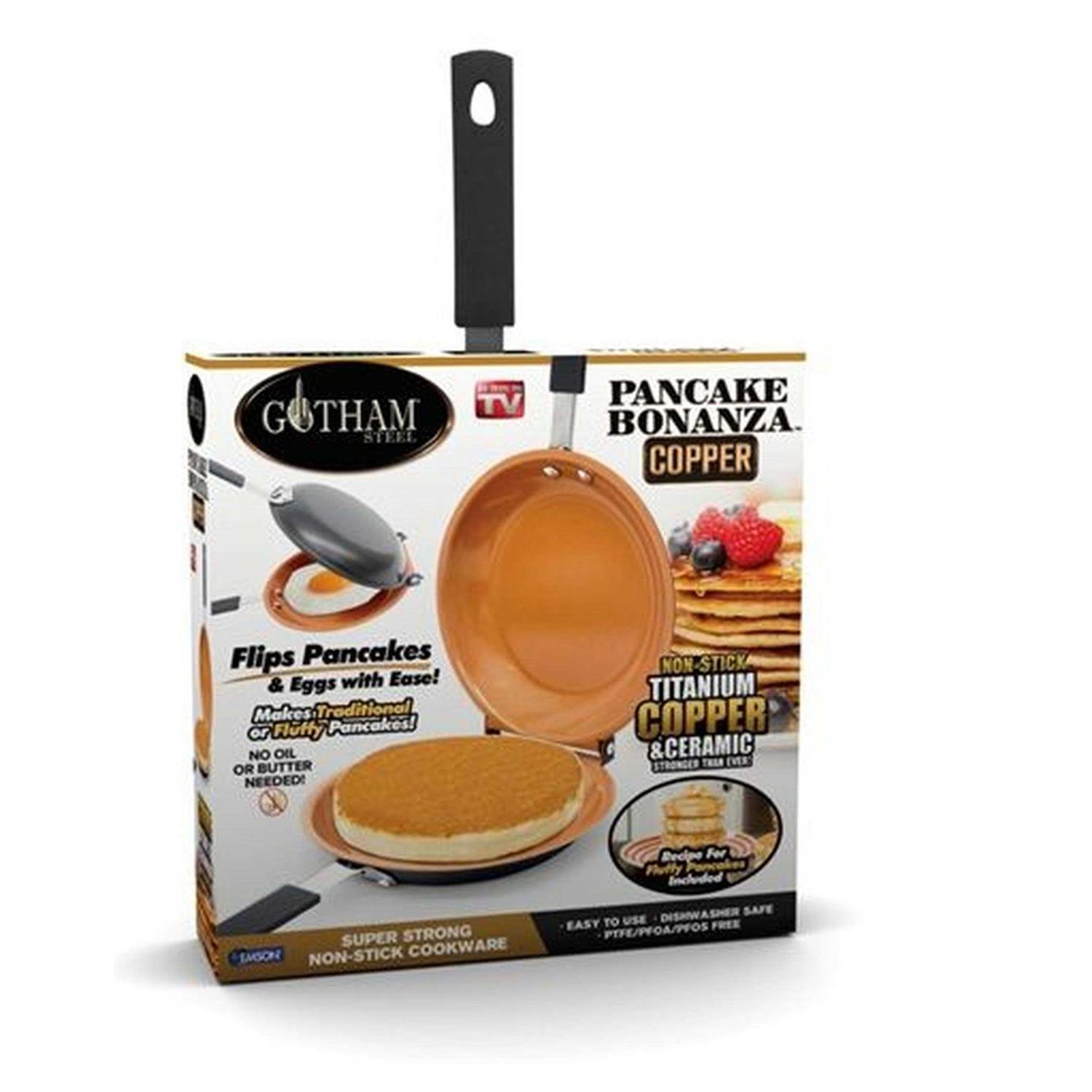 Gotham Steel Nonstick Double Side Frying Pan Pancake Maker 2049