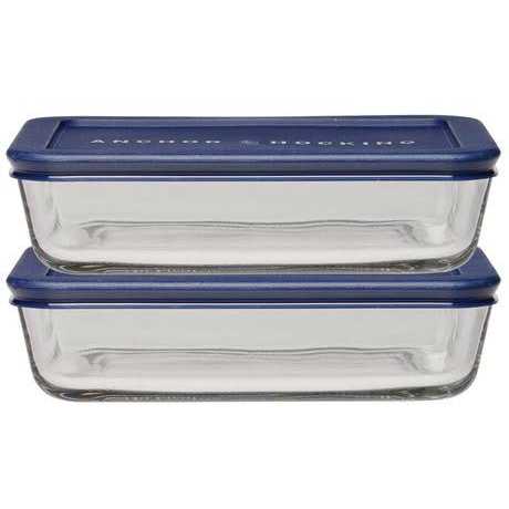 Anchor Hocking 3-Cup Rectangle Food Storage Value Pack